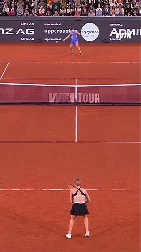 Lilli Tagger on the attack! #WTA #LilliTagger #WTALinz #Tennis
