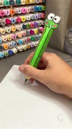 DIY Keroppi Squishy Pen Craft Tutorial