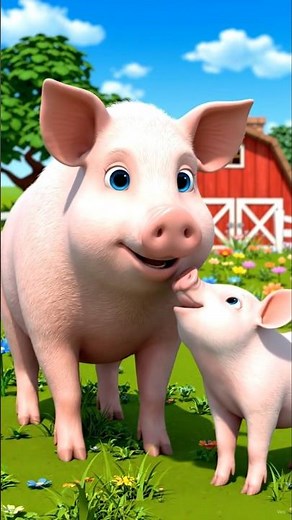 🐷 Pig & Piglet Puzzle Fun | Farm Baby Animals | Old Macdonald #cocomelon #toddlerlearning #shorts
