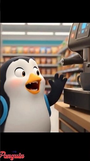 Pipo & the Automatic Coffee Machine! Learn Hot and Cold 🐧☕| Educational Cartoon for Children#shorts
