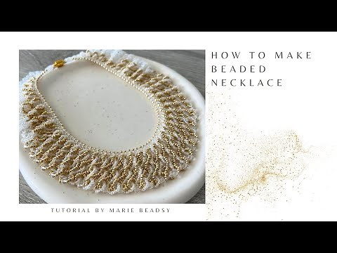 How to Make an Elegant Beaded Necklace | Step-by-Step Beading Tutorial | DIY Beads Necklace