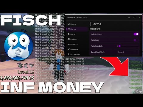 [NEW!] BEST Fisch Script GUI: Reaper Hub | Inf Money, Dupe & More! Pastebin 2025
