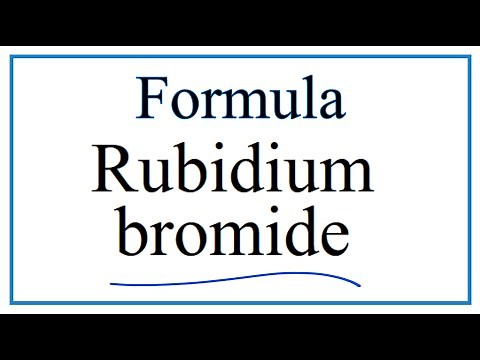 How to Write the Formula for Rubidium bromide