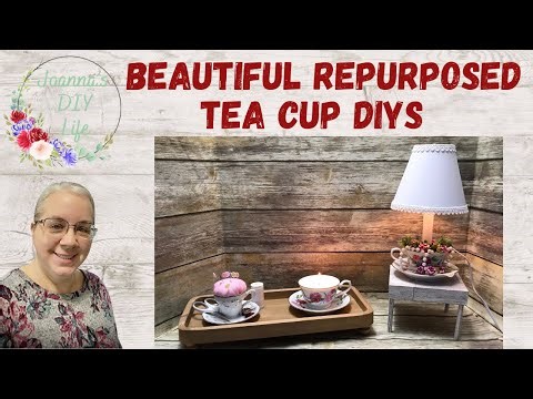 How To DIY An Adorable Lamp Using Old Tea Cups
