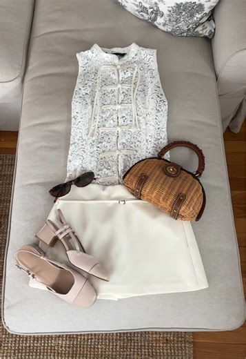 Pretty spring lace outfit🦢 #zara #zaraspring #zaraoutfit #springoutfit #chicstyle