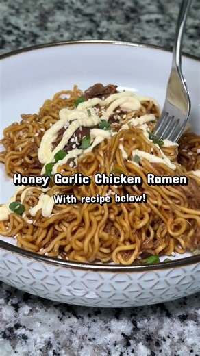 Delicious Honey Garlic Chicken Ramen