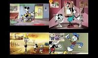 Mix of 4 videos from youtube : Mickey Mouse Sparta Remix Quadparison 17