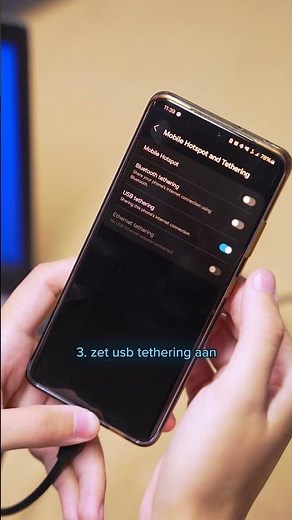 Zo gebruik je jouw telefoon als WIFI voor je laptop
