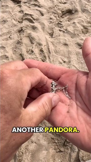 Another Delicate One 👼🏼🐞 #metaldetecting #beachmetaldetecting #pandora #treasure