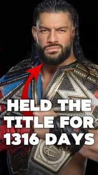 When Roman Reigns was champion FOR 1316 DAYS #wwe #wrestling #shorts