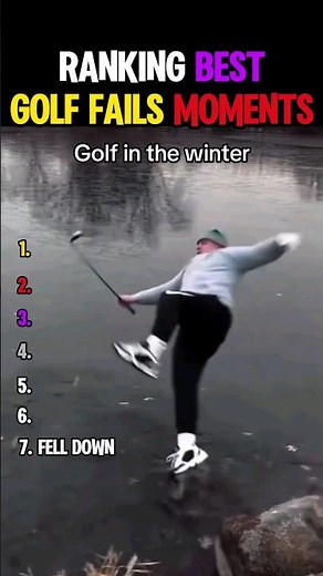 Ranking Best Golf Fails Moments