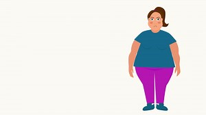2d Animation Fat Caucasian Woman Standing On Stock Motion Graphics SBV-338104317 - Storyblocks