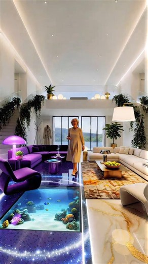 FROM CONCRETE TO AQUARIUM FLOOR IN 30 SECONDS 🤯 Insane Split Epoxy Transformation