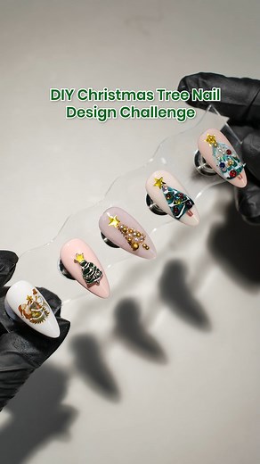 6.2K views · 49 reactions | DIY Christmas Tree Nail Design Challenge✨ Link to enjoy Christmas Deal with Up to 50% OFF https://www.amazon.com/stores/page/B89D46DD-772C-4374-82B4-F04860DE9E1B?channel=BD-fb #beetlesgelpolish #beetlesgiftspree #nailsofinstagram #naildesigns #xmasnails #diynail #nailhack #nailtutorial #christmasnails | BeetlesGelPolish | Facebook