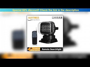 First Look 50W 360 Degree Remote control LED Searchlight Rotate Spotlight Light Wireless Emergency•