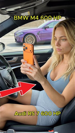 Lea Bella | Audi RS 7 vs BMW M 4 🏁 600 HP Battle ❤️ | Instagram