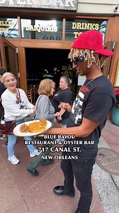 You want a lil bite? @bluebayourestaurantnola 📍BLUE BAYOU RESTAURANT & OYSTER BAR 717 CANAL ST. NEW ORLEANS Menu Item: Cajun Stuffed Redfish Fresh caught redfish fillet stuffed with Louisiana crabmeat dressing, baked and topped with crawfish cream sauce and Jambalaya. Hat brand by Shawn Bowser | KrazyBlondeboy Kontent