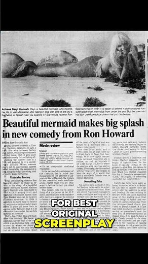 'Splash': The Movie That Made Waves & Mermaid Dreams! #shorts