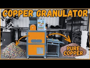 Copper Granulator Machine - Pure Copper With No Stripping - ASMR Metal Melting - BigStackD Casting