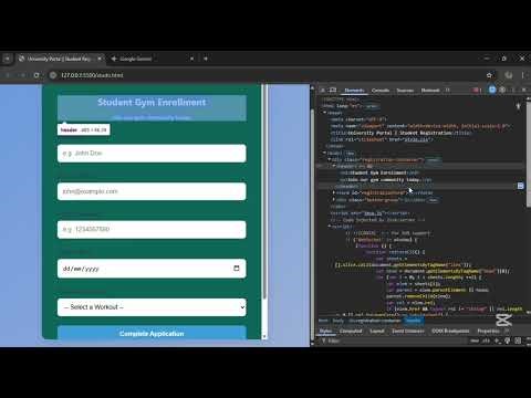 Web programming creating a website with Java script short