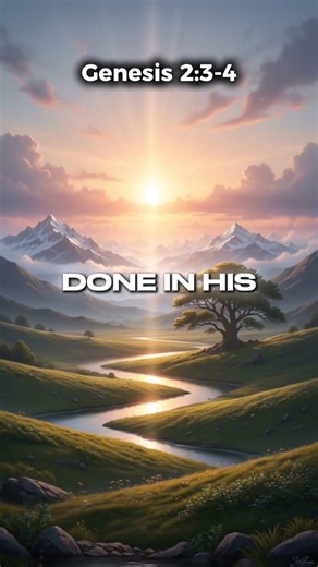 Genesis 2:3-4 #bible #god #jesus #jesuschrist #bibleverse #bibleverses #biblestudy #bibleshorts