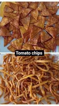 crispy tomato chips # home made easy recipe @ jollyfoodlab
