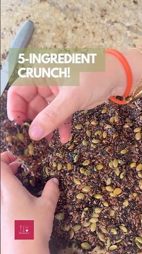 I Made 5-Ingredient Seed Crackers… and They’re TOO Crunchy 🤯🌱🔥