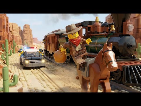 3d LEGO Brick Story | Cowboy Train Heist | LEGO Western Action
