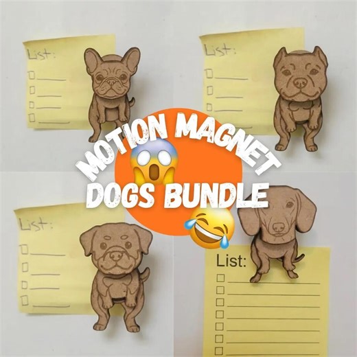 Dog Magnet Bundle Laser Cut File | Fridge Magnet SVG Pack | Dog Lover Magnet Set - Etsy