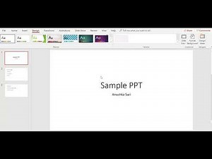 Designing a Power Point PPT using AI