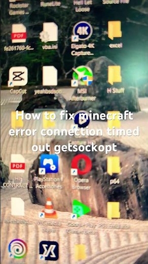 How to fix minecraft error connection timed out getsockopt