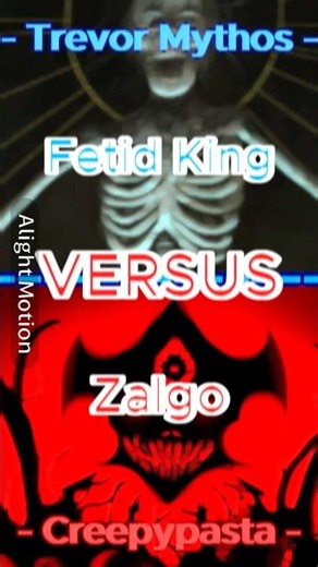 Fetid King VS Zalgo | #trevorhenderson #vs #creepypasta
