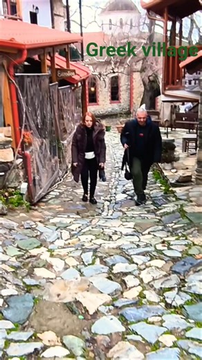 Paleos Pandelimon village Greece walking tour 🚶💙 #travel #tour #village