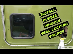 Install rubber glazed window locking strips without special tools