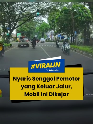 Kejadian Nyaris Kecelakaan di Lampu Merah