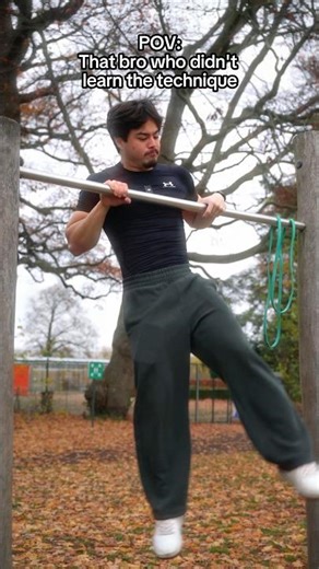 Everyone knows a guy like this🙄 #calisthenics #gym #muscleup #pullup #form