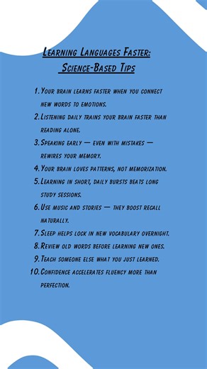 Learning Languages Faster Science Based Tips #emotionalintelligence #shorts #viral