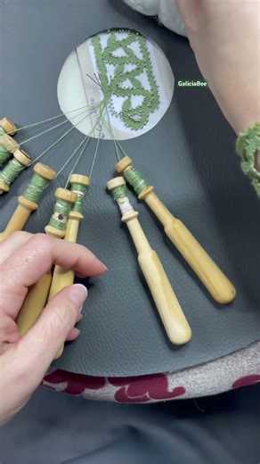 These bobbin lace bracelets will be on the runway in 2 weeks! 😍 #bobbinlace #fashion #fiberart