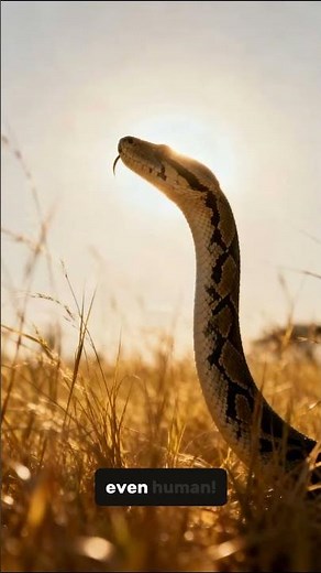 "This Snake Can Swallow an Antelope Whole 🐍😳”