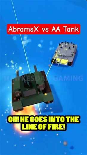 Roblox Build a Boat for Treasure AbramsX Tank vs Auto Mini Gun AA Tank #roblox #babft