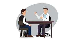Doctor Doing Conversation With Patient Animation