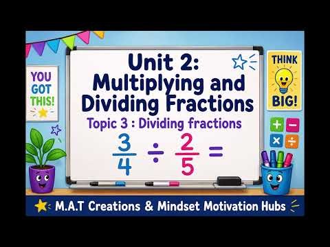 Unit 2 Topic 3 Dividing fractions Middle School Math Video Curriculum Explained