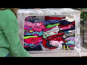 Periea Set of 2 Jumbo Collapsible Storage Boxes on QVC