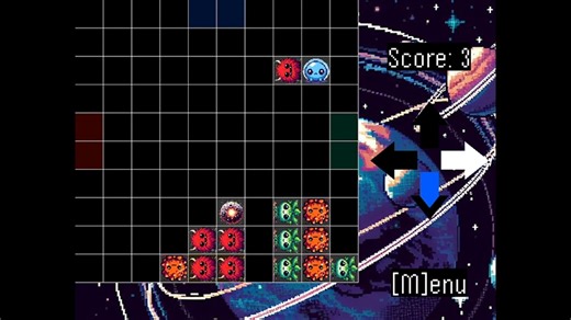 自作パズルゲーム　[Gravity Alien]