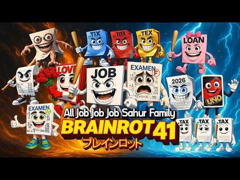 MindRotsu - All JOB JOB JOB SAHUR Family Brainrot Anime Opening Song Ep41 (Official MV)