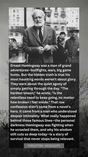 Hemingway Called This the Hardest Lesson. It Never Gets Easier.