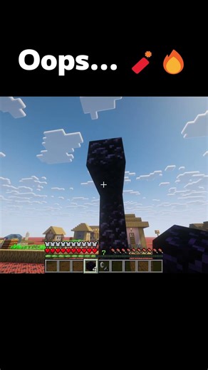 Oops... 🧨🔥 #minecraft #shorts #tnt