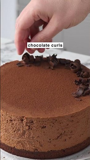 Double Chocolate Mousse Cake | Fudgy Meets Fluffy