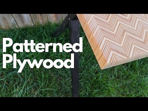 Plywood Endgrain Table - Plywood pattern woodworking l How to