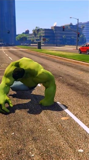 Hulk Kills Red Alien fight #hulk #shorts